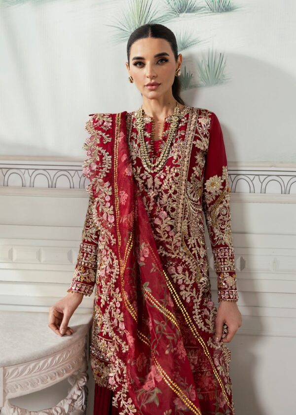 Alternative view of Crimson X Saira Shakira Unstitched Wedding Collection   | CW24-D7