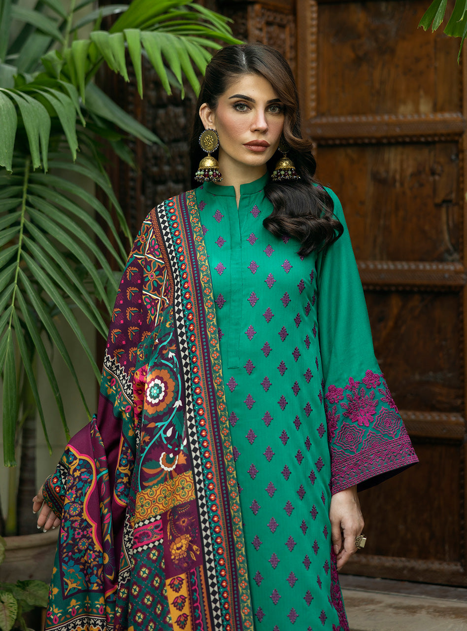 Zainab Chottani Winter Shawl Collection | D8 - Image 4