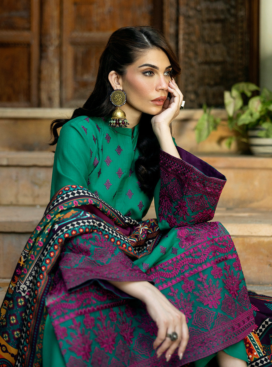 Zainab Chottani Winter Shawl Collection | D8 - Image 3