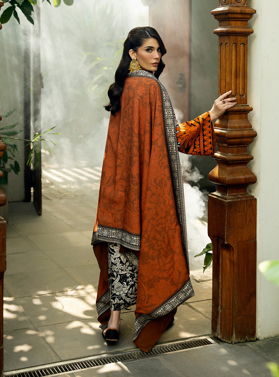 Zainab Chottani Winter Shawl Collection | D6 - Image 2