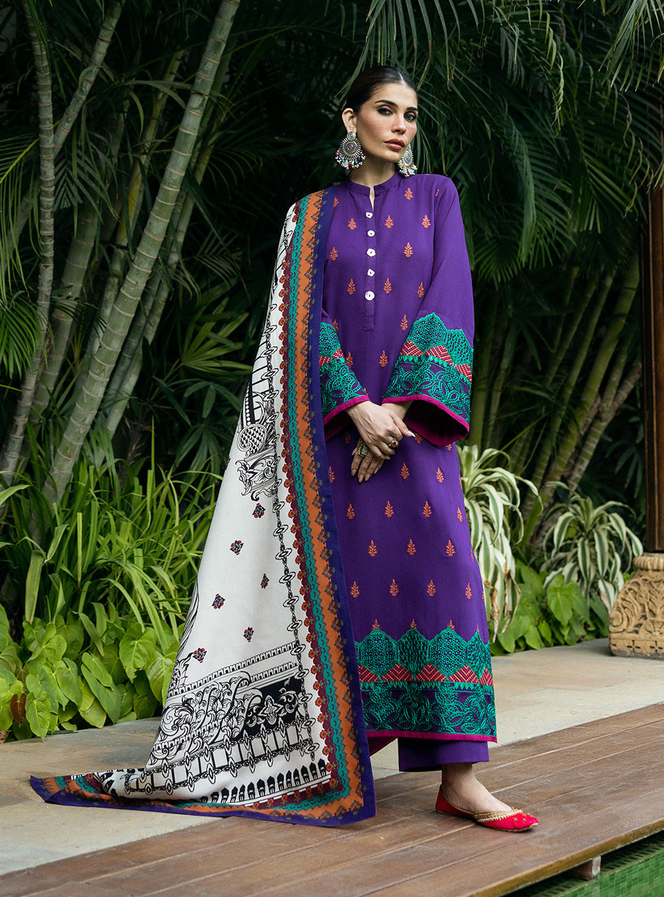 Zainab Chottani Winter Shawl Collection | D9 - Image 2