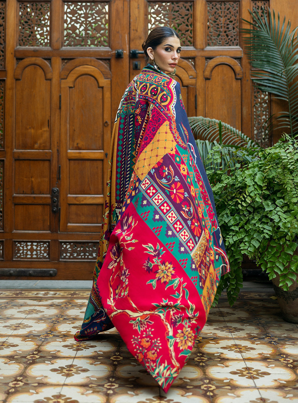 Zainab Chottani Winter Shawl Collection | D5 - Image 2