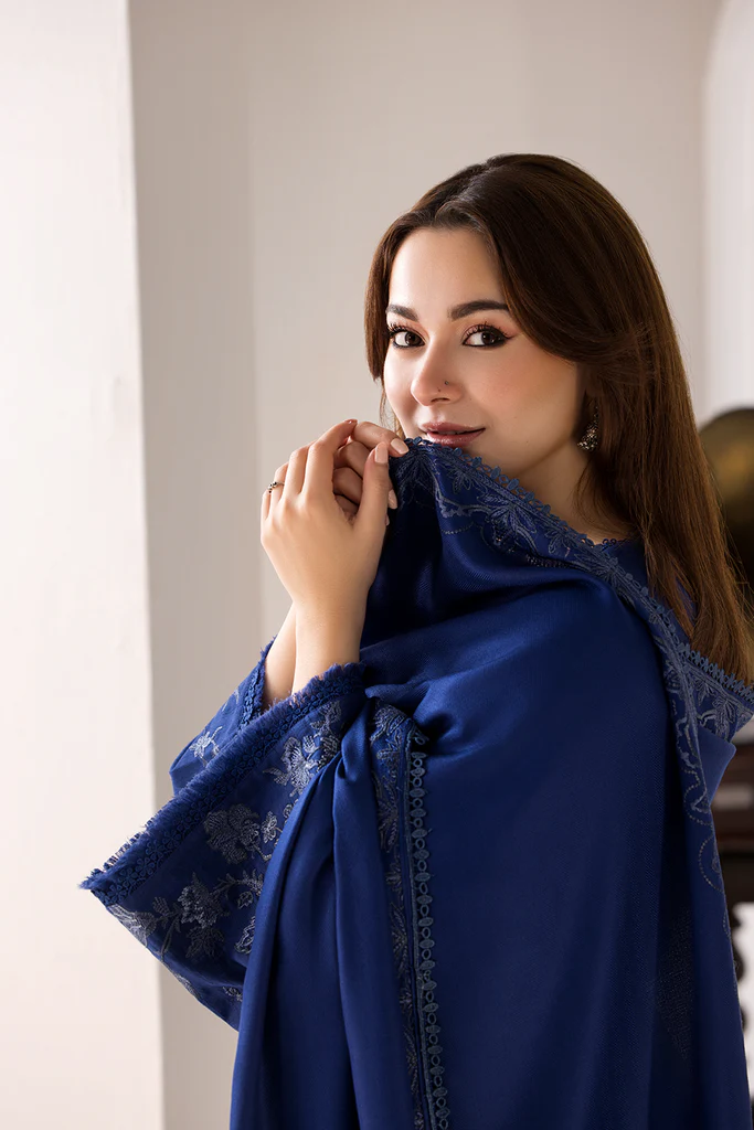 Sobia Nazir Winter Shawl | 3A - Image 2