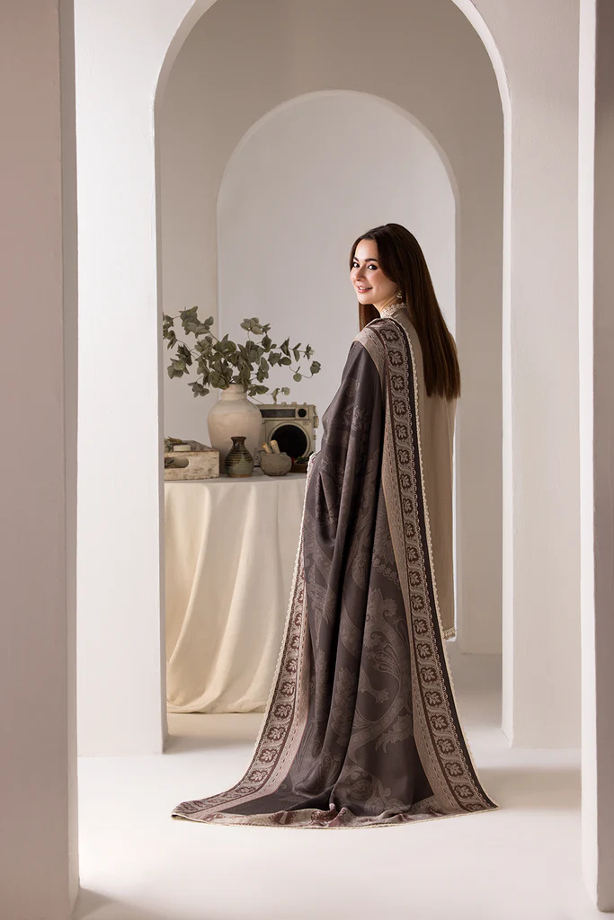 Sobia Nazir Winter Shawl | 4A - Image 2