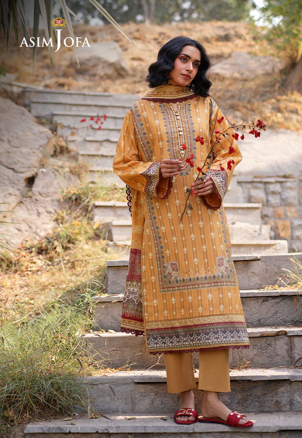 Asim Jofa Printed Lawn Collection- AJUUB-07 - Image 5