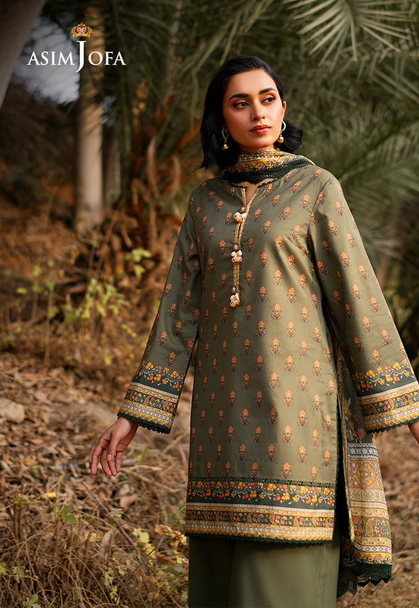 Alternative view of Asim Jofa Printed Lawn Collection- AJUUB-15