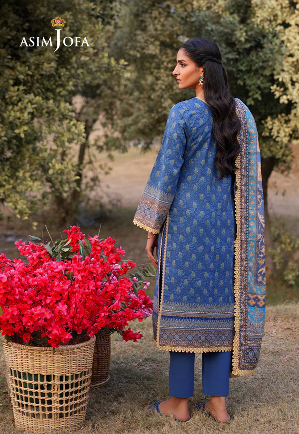 Asim Jofa Printed Lawn Collection- AJUUB-03 - Image 5