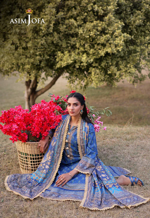 Asim Jofa Printed Lawn Collection- AJUUB-03 - Image 3