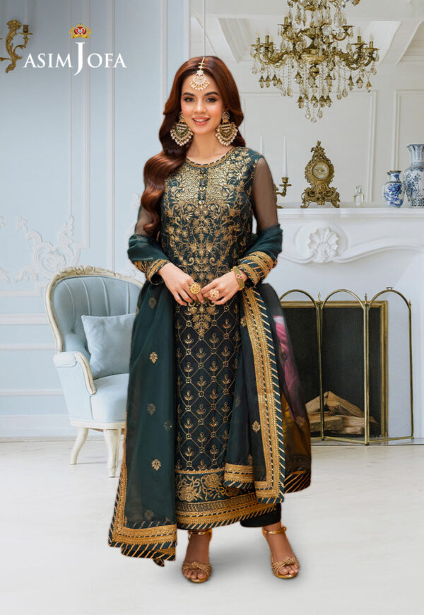 Alternative view of Asim Jofa Festive Luxe Collection   | AJEM-25