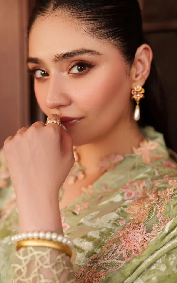 Alternative view of Asifa Nabeel Embroidered Winter'25 || Noir LWC25-04