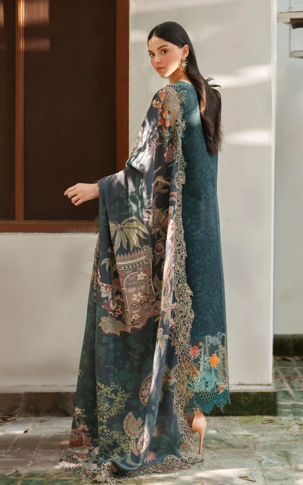Alternative view of Asifa Nabeel Embroidered Winter'25 || Nora LWC25-01