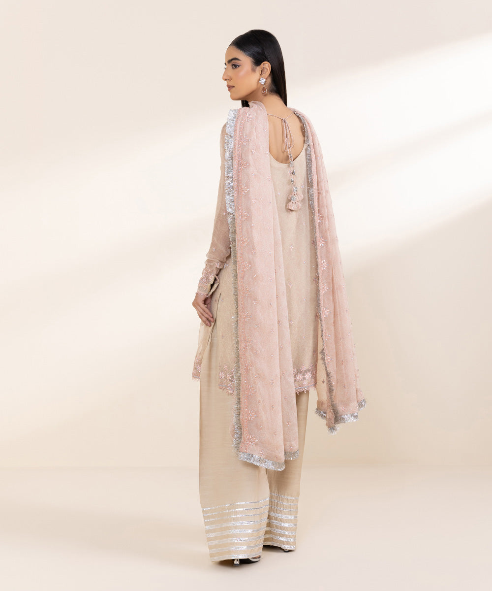 Beige Color Embroidered Salwar Kameez | 000RFLX24V39 - Image 2