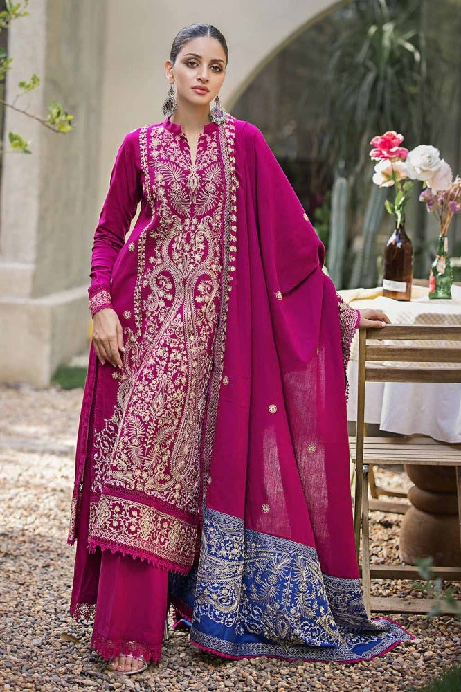 Gul Ahmed with Embroidered Pashmina Shawl AP-32059 (GZ-59) - Image 3