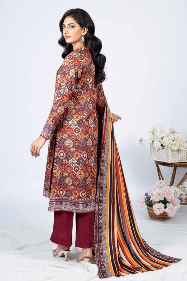 Alternative view of Gulahmed Printed Linen with Printed Linen Dupatta WNS-32217 B Winter Collection Vol 3 | GZ-6