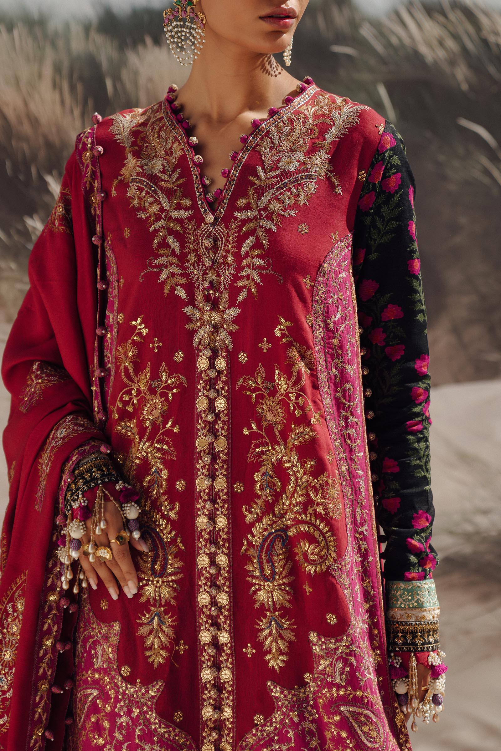 Sana Safinaz Winter Shawl | S241-002A - Image 7