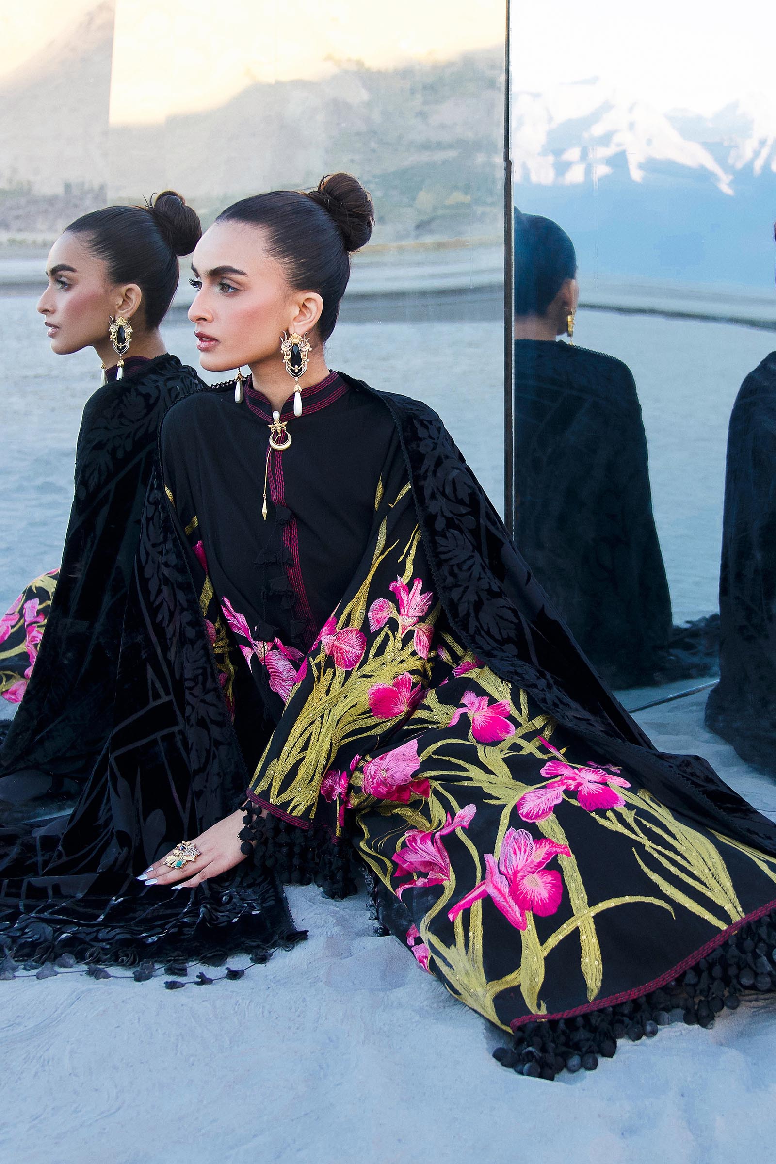 Sana Safinaz Winter Shawl | S241-003A - Image 2