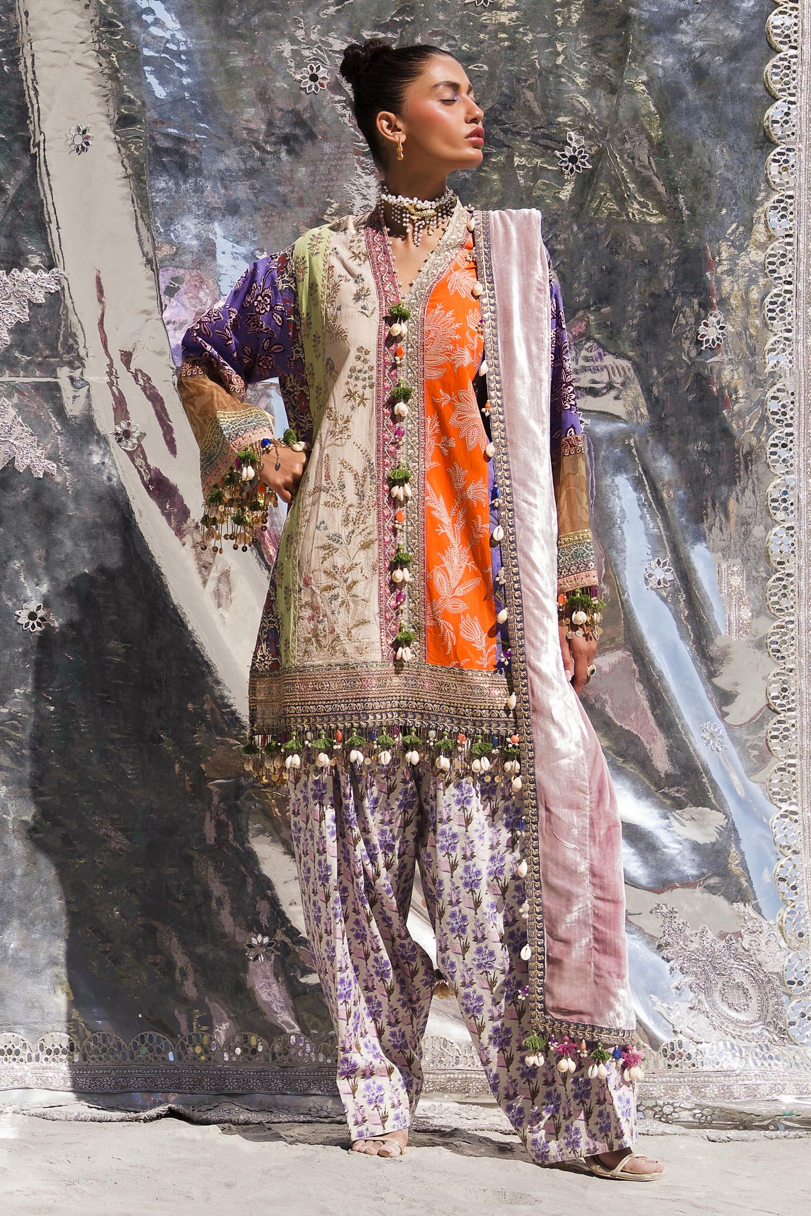 Sana Safinaz Winter Shawl | S241-006B - Image 3