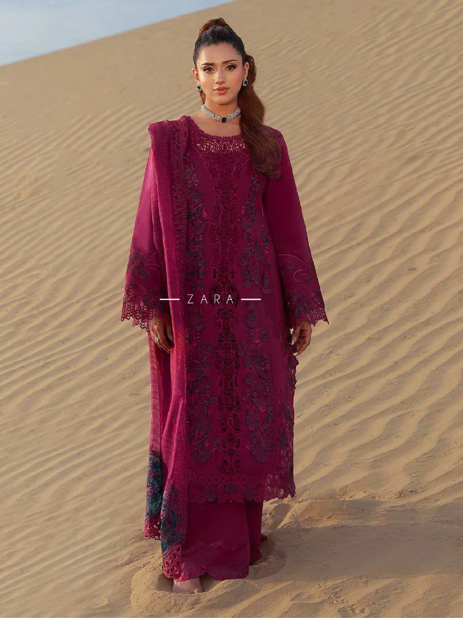 Rang Rasiya Premium Summer Lawn 2026 || D-07 ZARA