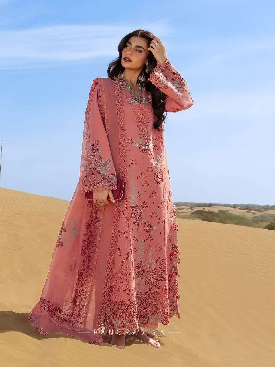 Rang Rasiya Premium Summer Lawn 2026 || D-03 AMANI