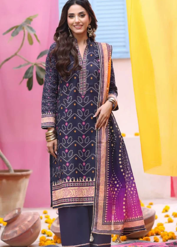 Heritage Series by AL Zohaib Printed Chunri Lawn || AZ26UCH D-5