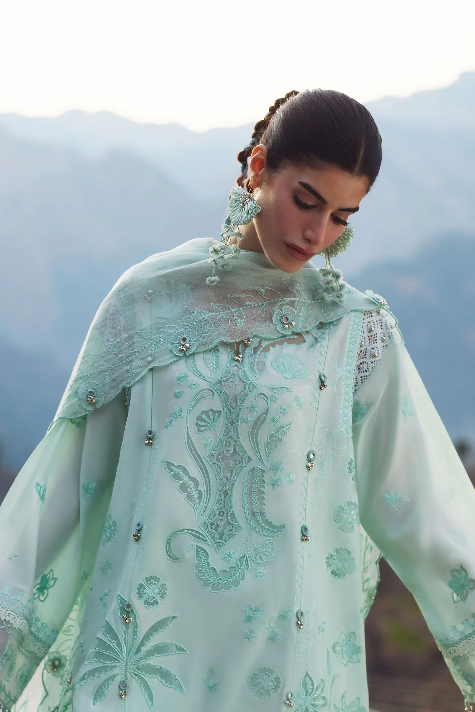 Zaha Summer Lawn Collection 2026 || ZL26-09 A - Image 2