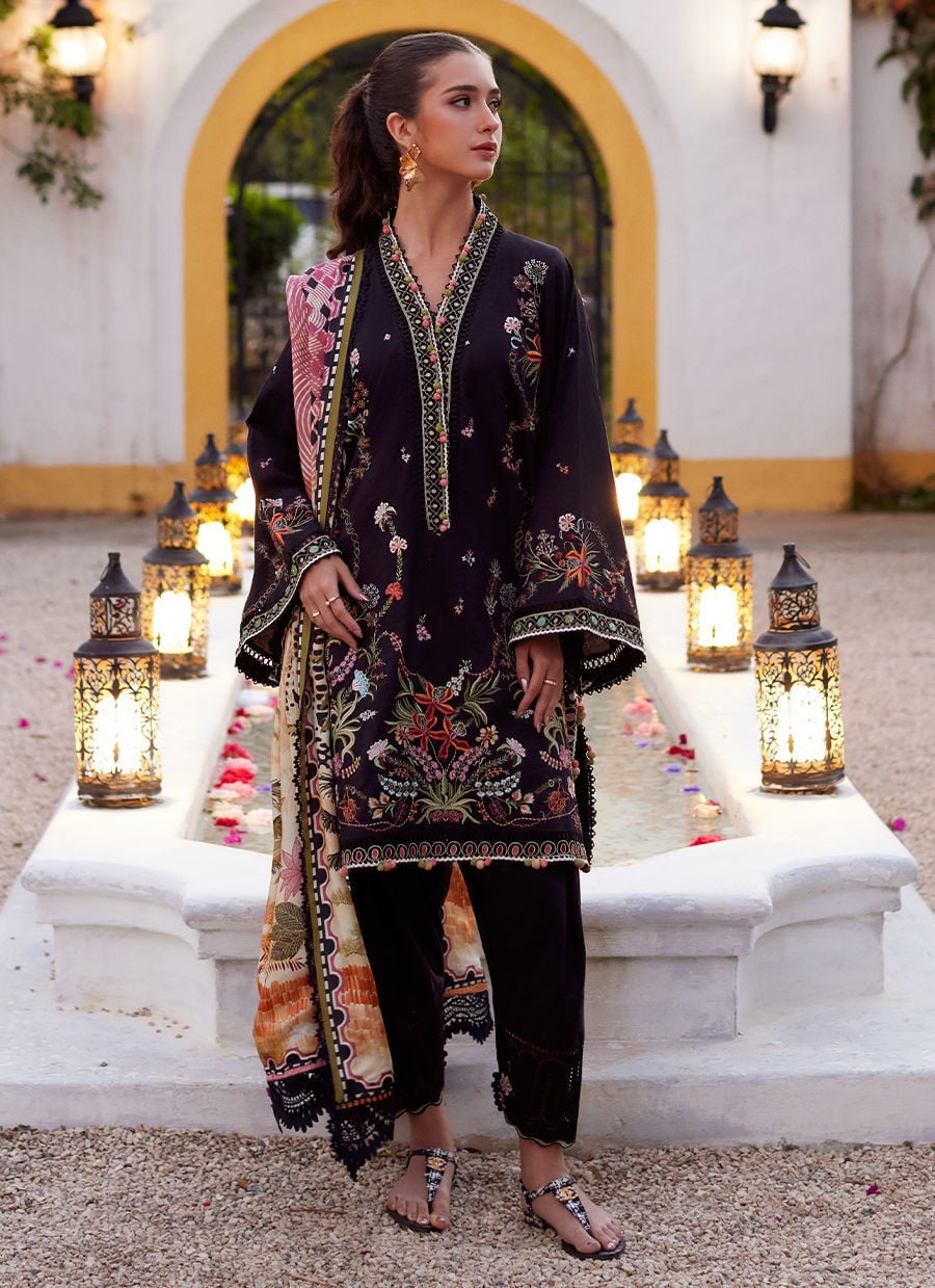 Farah Talib Aziz Luxury Lawn 2026 | Blanca Black