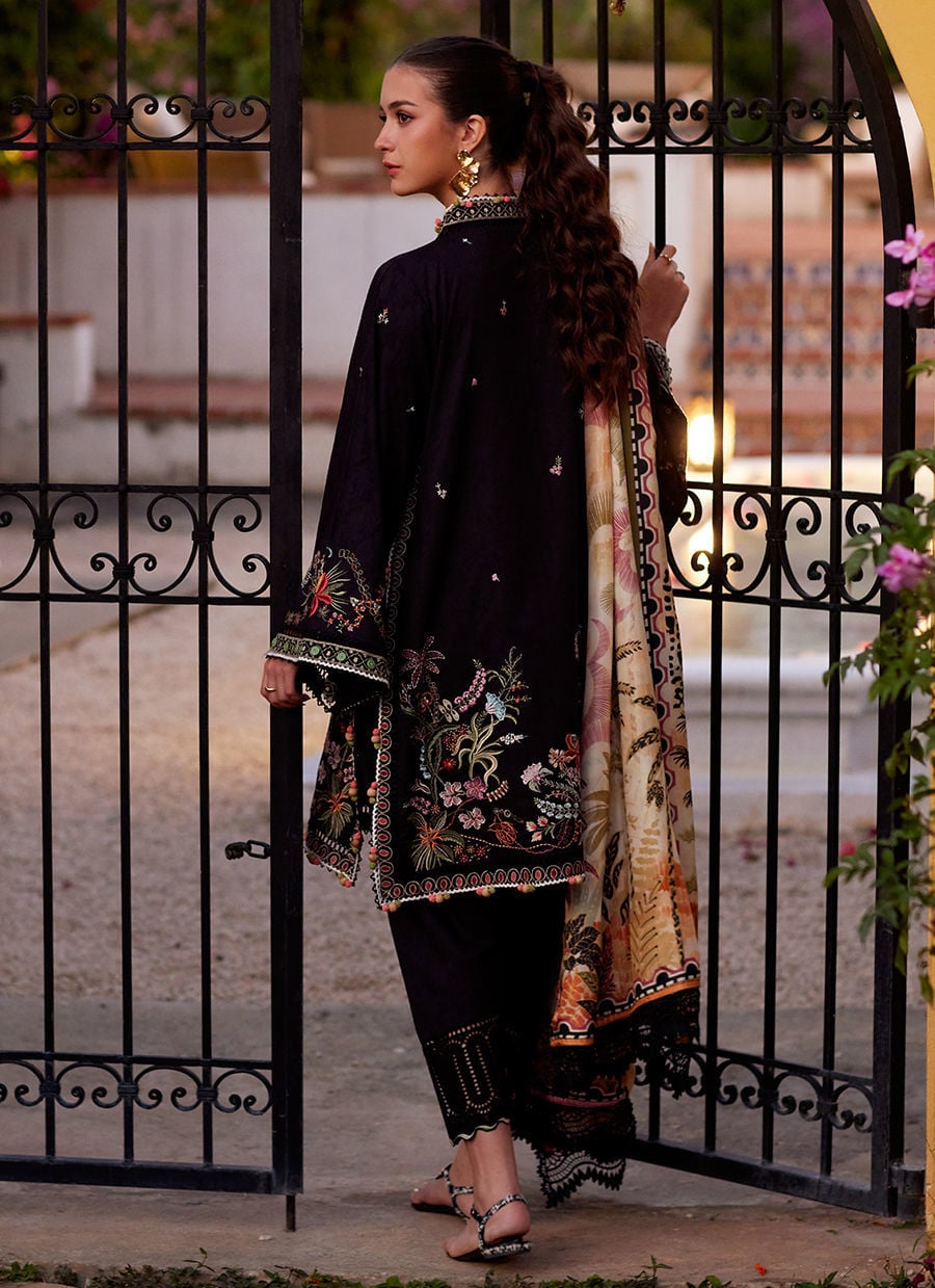 Farah Talib Aziz Luxury Lawn 2026 | Blanca Black - Image 3