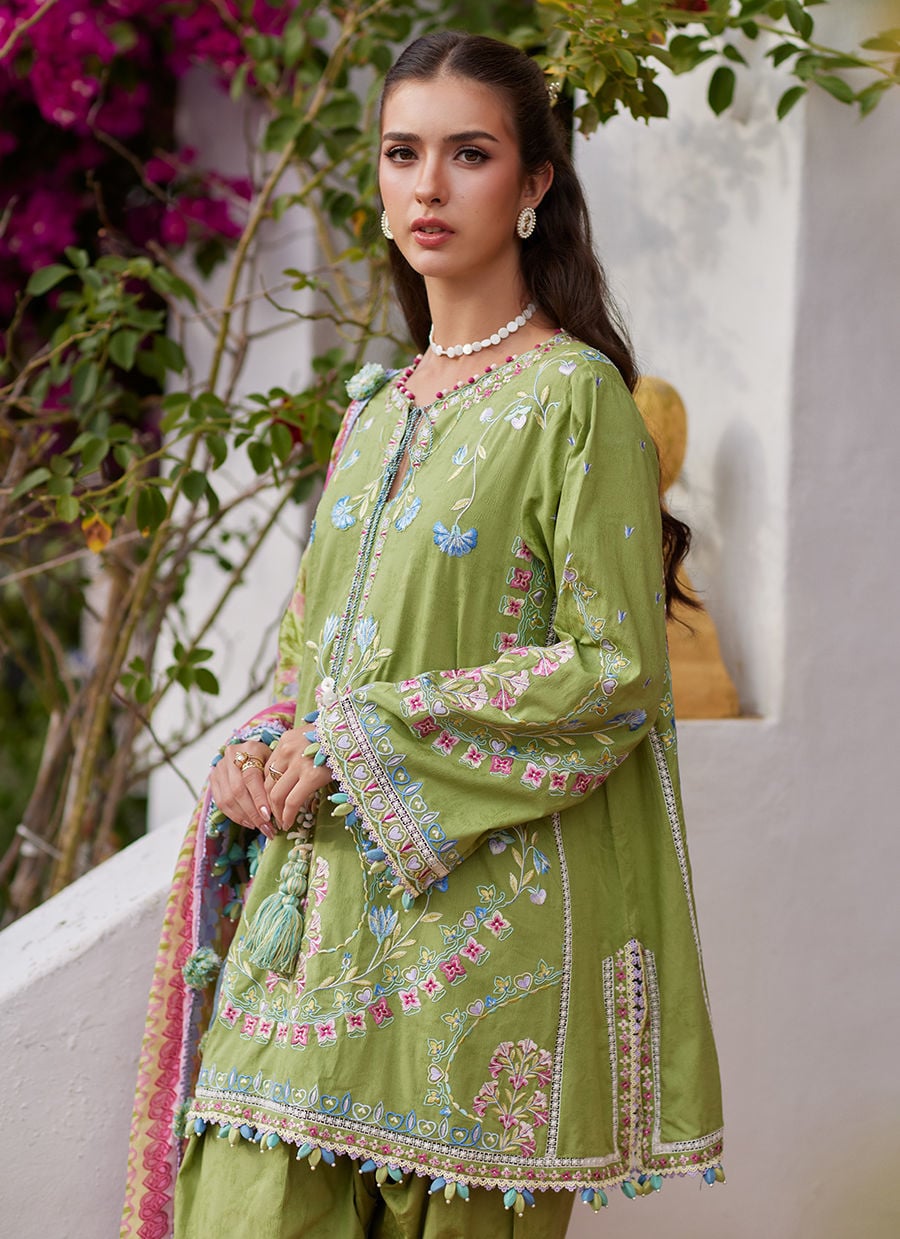 Farah Talib Aziz Luxury Lawn 2026 | Carmen Kiwi - Image 2