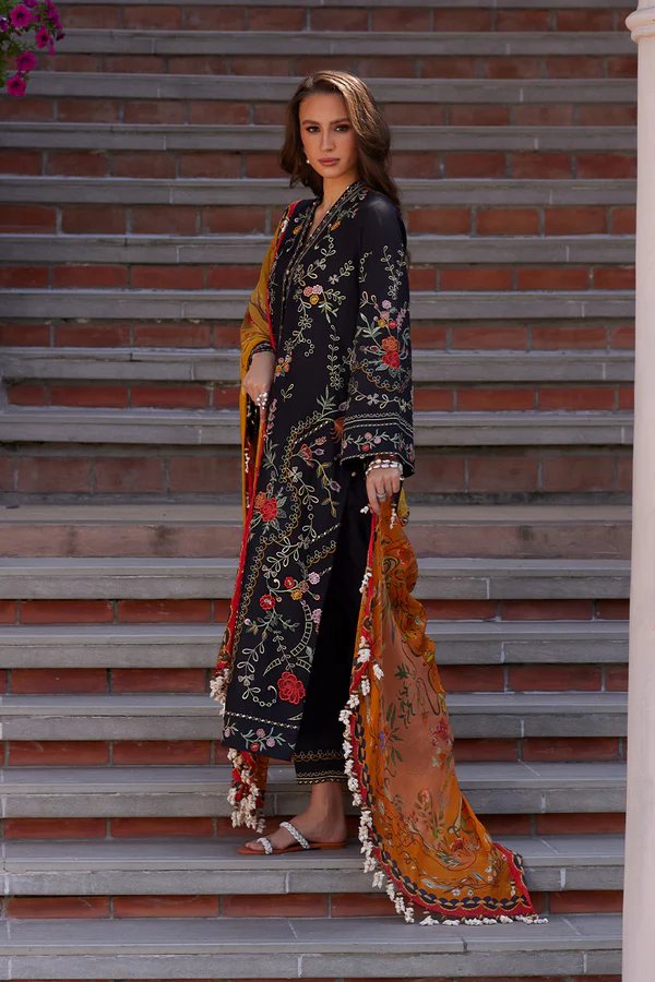 Nida Azwer Luxury Lawn 2026 || Amber Glaze - Image 4
