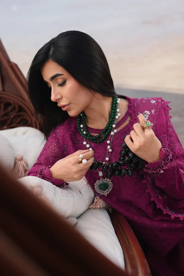 Alternative view of Sahil Luxury Lawn '26 by Qalamkar || SA-01 ZARA