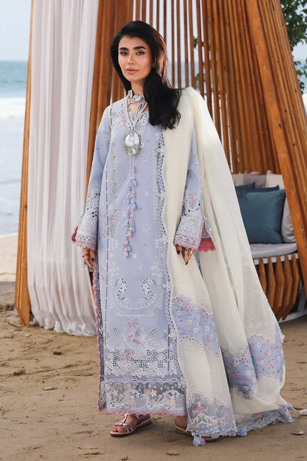 Sahil Luxury Lawn '26 by Qalamkar || SA-08 ZAYNA