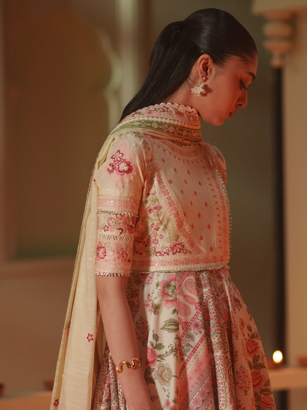 Mashriq Luxury Lawn 2026 by Bin Ilyas || D-115-A - Image 3
