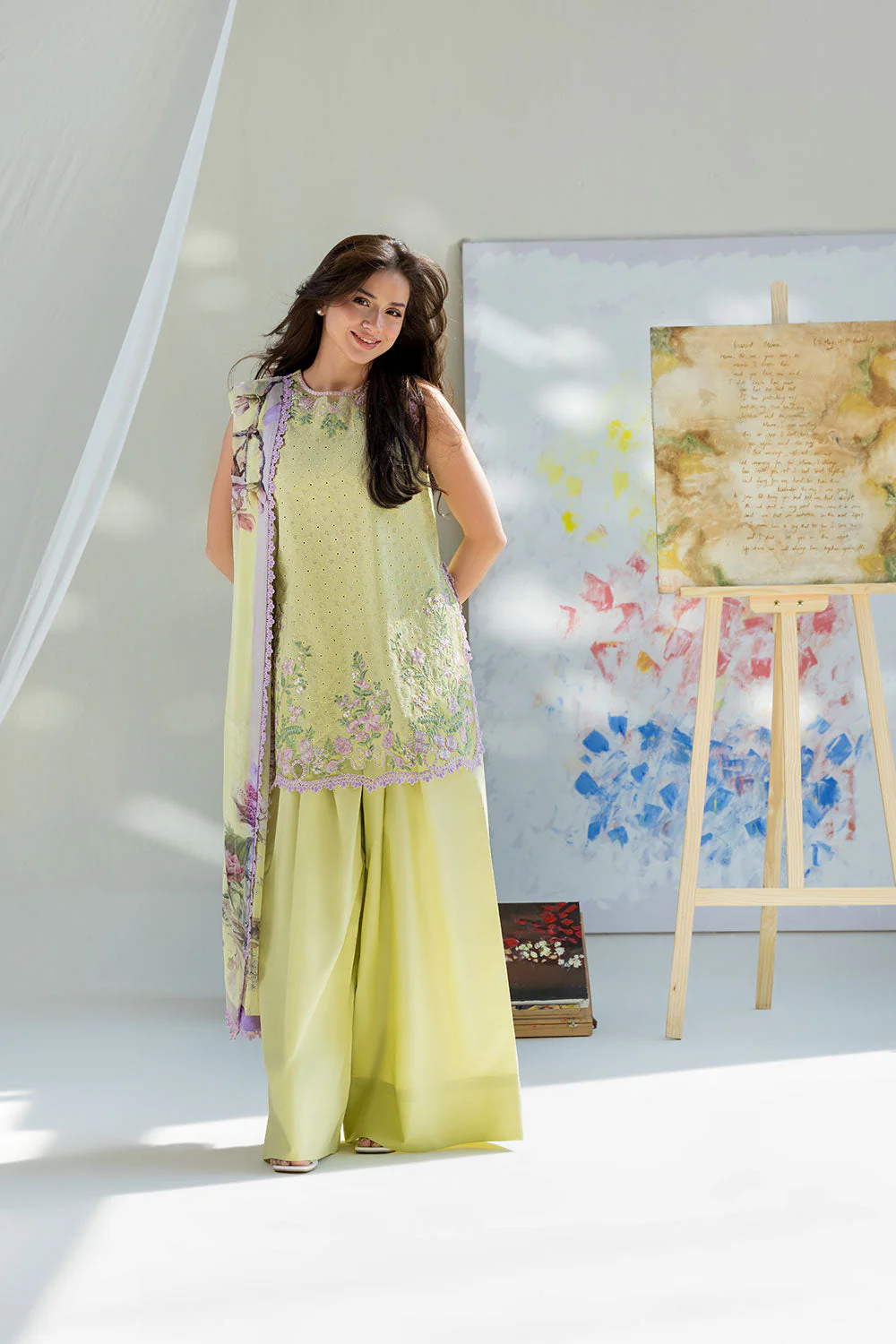 Sobia Nazir Vital Lawn 2026 || VT26-11A - Image 2