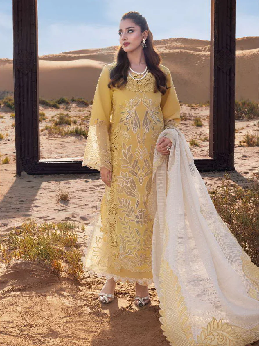 Rang Rasiya Premium Summer Lawn 2026 || D-06 HOORAIN
