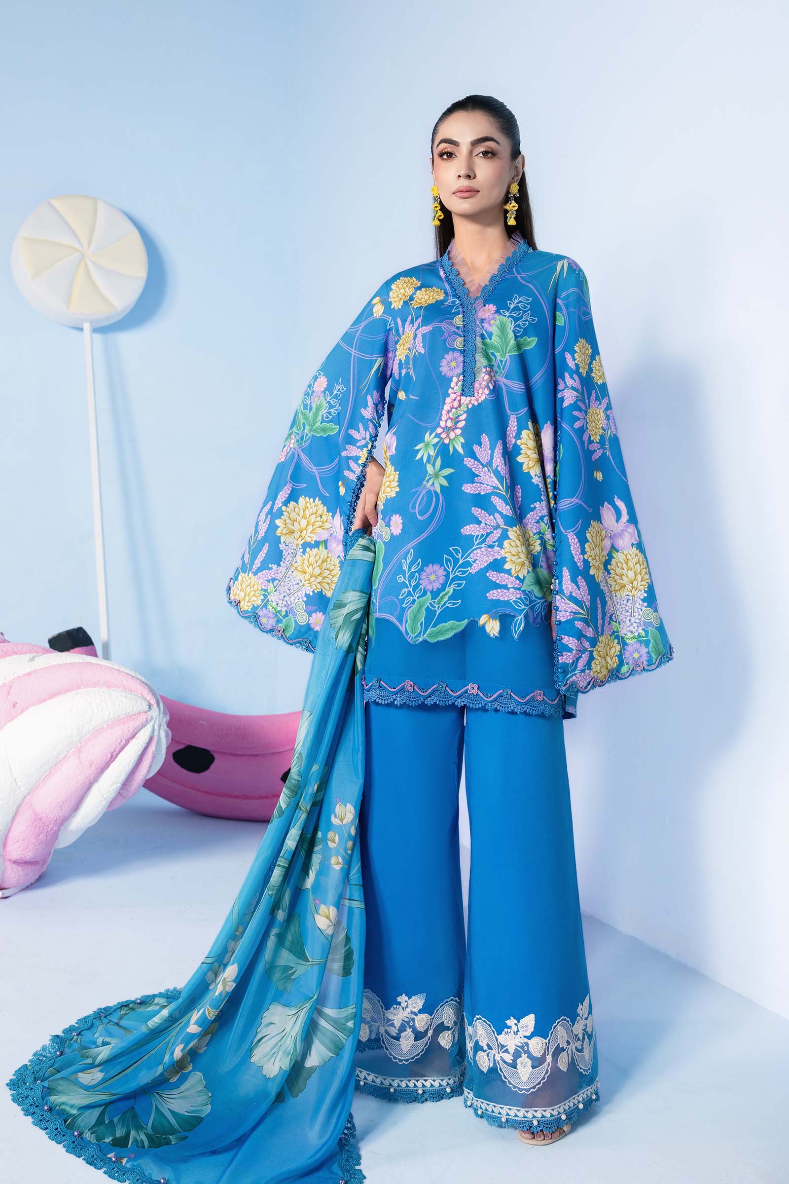 Maria B M Basics Unstitched Spring Summer 2026 || MB-CUSV13-13B