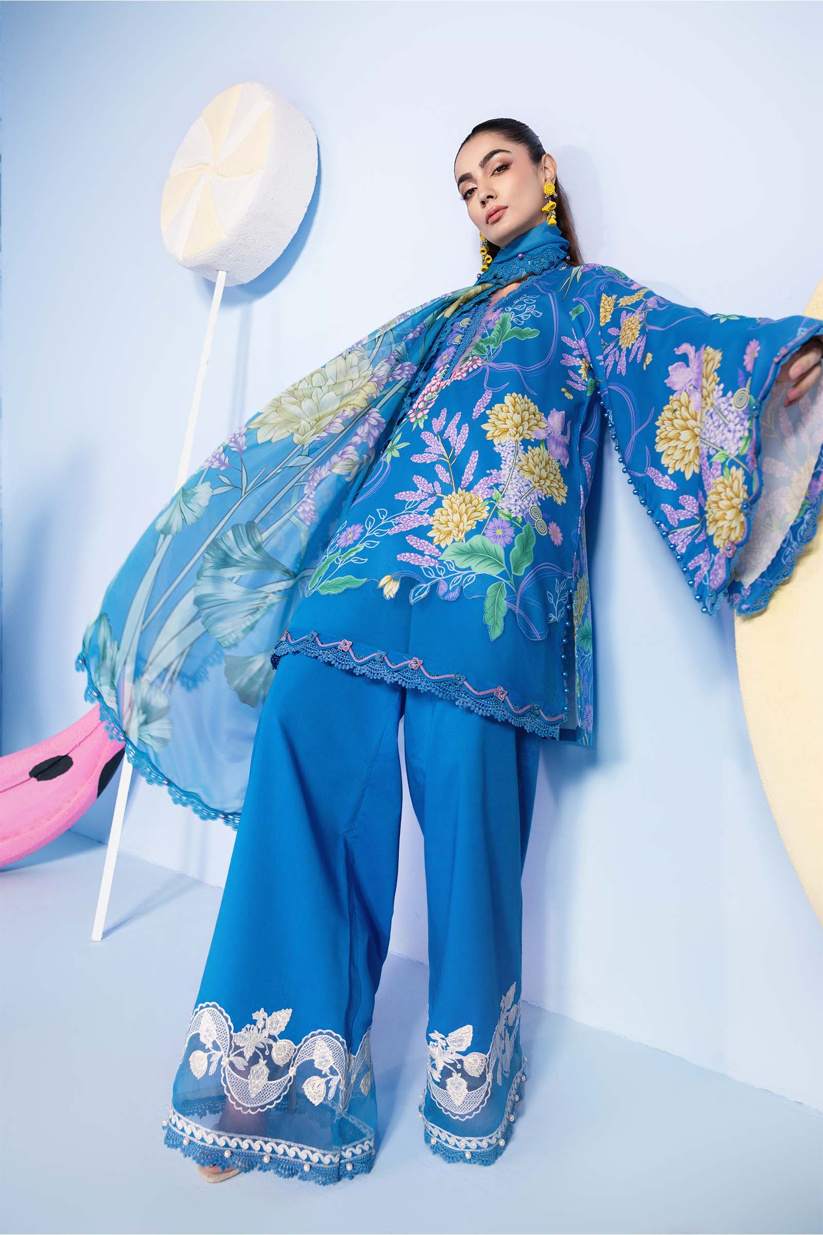 Maria B M Basics Unstitched Spring Summer 2026 || MB-CUSV13-13B - Image 2