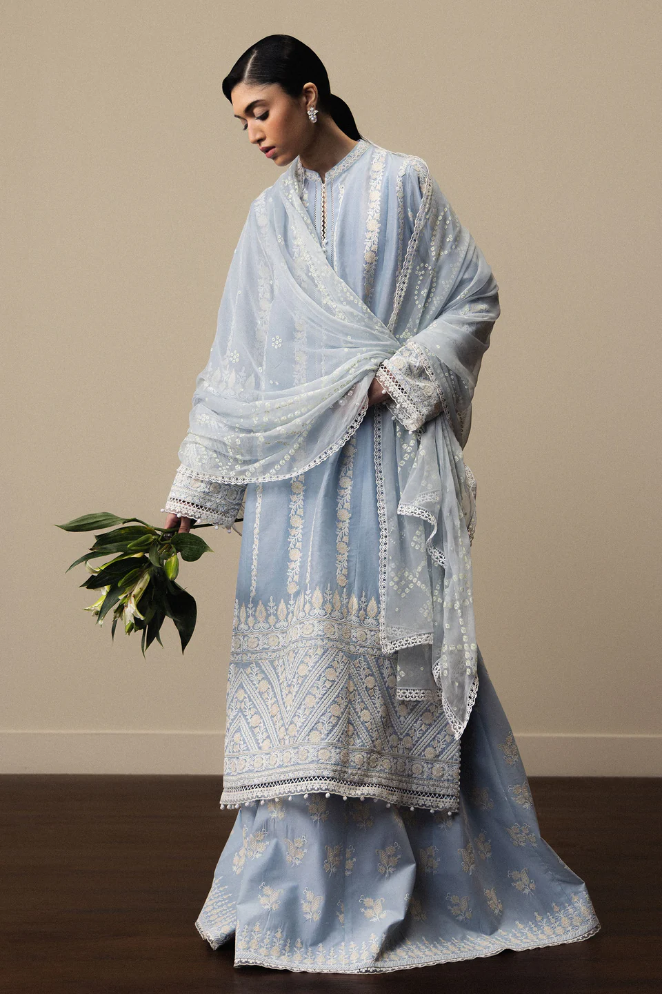 Zara Shahjahan Luxury Summer Lawn | Satori 2026 | Aoyomi-D1
