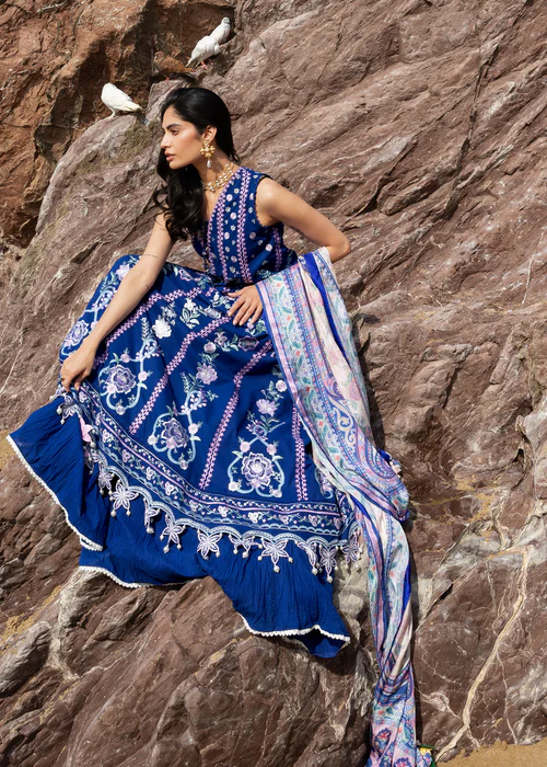 Sadaf Fawad Khan Siraa Lawn 2026 || Neel - Image 4
