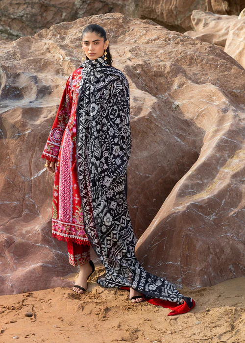 Sadaf Fawad Khan Siraa Lawn 2026 || Laal - Image 5