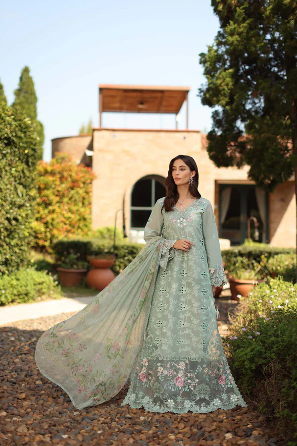 Noor Luxury Eid Schiffli Laserkari '26 || D7 - B - Florine - Image 3
