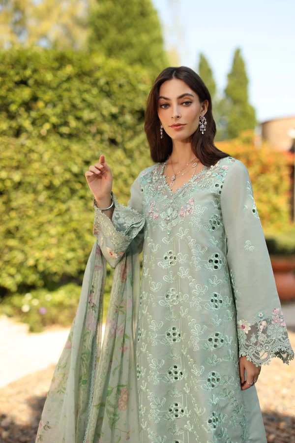 Noor Luxury Eid Schiffli Laserkari '26 || D7 - B - Florine - Image 4