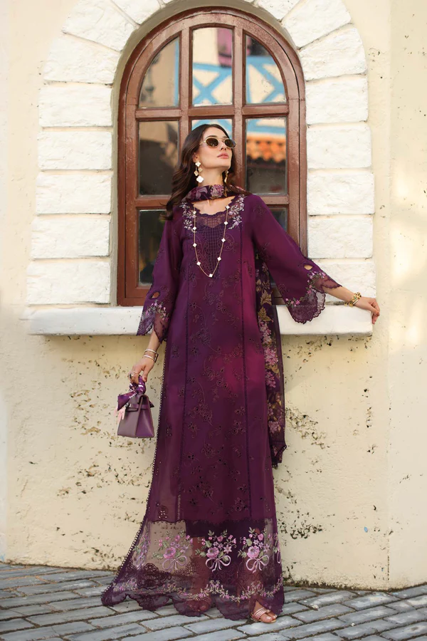 Alternative view of Noor Luxe Chikankari 2026 by Saadia Asad || D5 - A - Itten Plum
