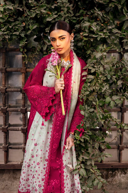 Alternative view of Shahkaar Luxury Eid Lawn 2026 by Jazmin || SL26-D04