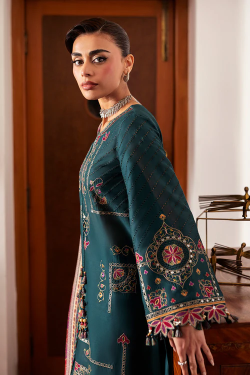 Alternative view of Shahkaar Luxury Eid Lawn 2026 by Jazmin ||  SL26-D10