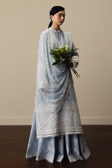 Zara Shahjahan Luxury Summer Lawn | Satori 2026 | Aoyomi-D1 - Image 4