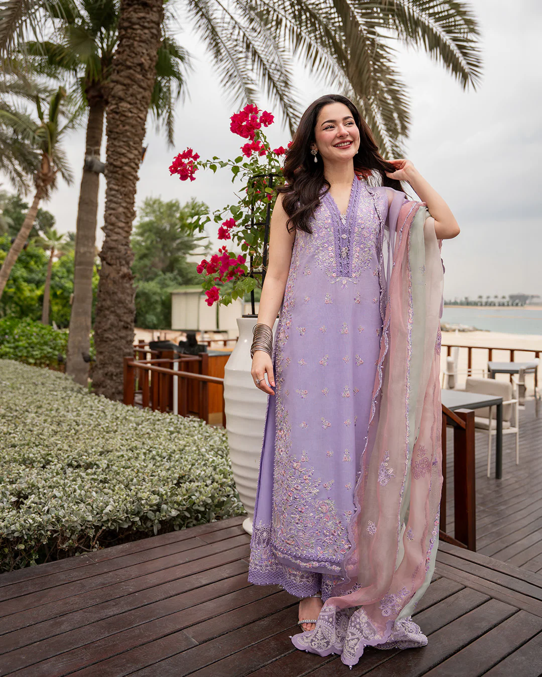 Faiza Saqlain X Hania Aamir Luxury Lawn 2026 | Suela