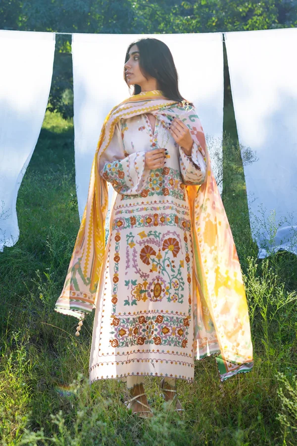 Alternative view of Sania Maskatiya Lawn 2026 || Mayil