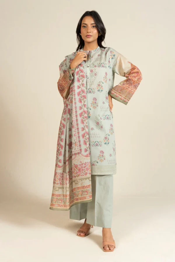 AlKaram Spring Summer 2026 Lawn || EFL-12-3P25-Grey