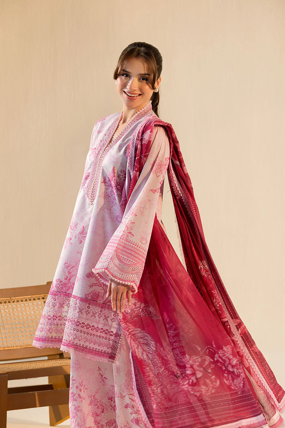 Sobia Nazir Vital Lawn 2026 || VT26-3A - Image 4