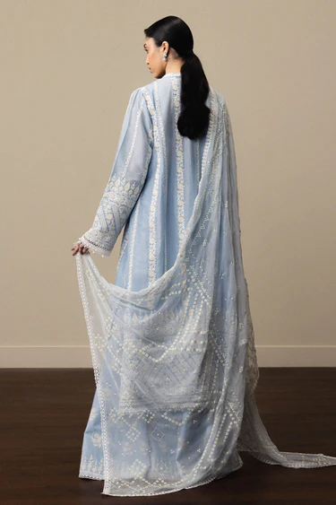 Zara Shahjahan Luxury Summer Lawn | Satori 2026 | Aoyomi-D1 - Image 3